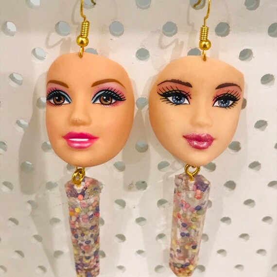 barbie earrings