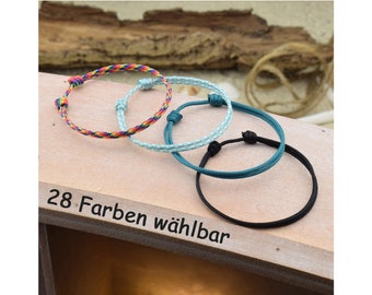 ALINA Bracelet Anklet | Sailing Rope | Surfer | Sliding Knot | Color Selectable | Gift for Her | Gift for Him | Partner Bracelet