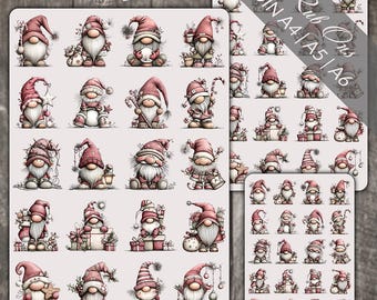 Rub Ons gnome | Rubon | Rub On | Christmas | Advent | important | DIN A4/A5/A6 | Duplex | Raysin Keraflott Glass Plastic Wood | 0013