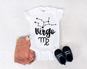 Virgo New Baby Star Sign Child Clothes Funny Baby Bib Gift Present Christening