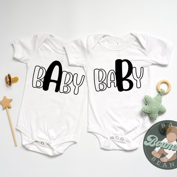 Twin Babies Onesies Etsy