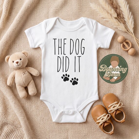Dog Onesie® - Dog did it Onesie® bodysuit - Funny Onesie® - Dog baby gift - Toddler shirt