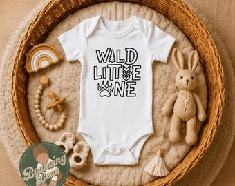 Wild little one Onesie® - Nature themed baby Onesie® - Baby shower gifts