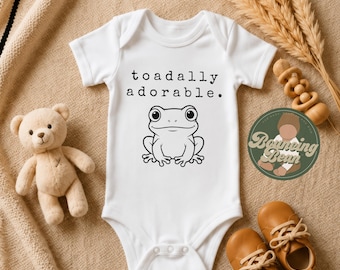 Frog Onesie® - Toadally awesome baby Onesie® - Animal baby Onesie® bodysuit