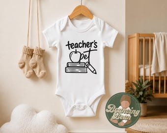 Teacher's pet Onesie® - Funny themed baby Onesie® - Gifts for teacher's