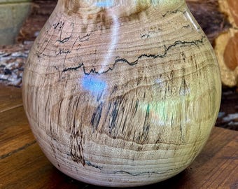 Hand Crafted Spalted Camphor Wood Vasr