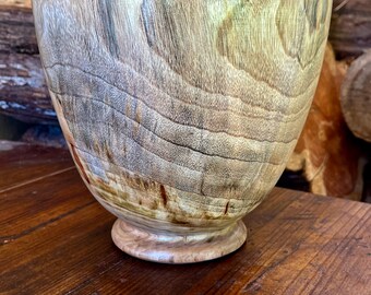 Hand Turned Spalted Camphor Wood Bowl.