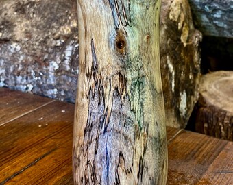 Hand Crafted Spalted Camphor Wood Vase