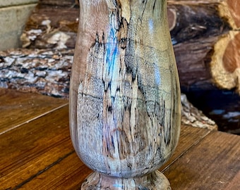 Hand Turned Spalted Camphor Wood Vase