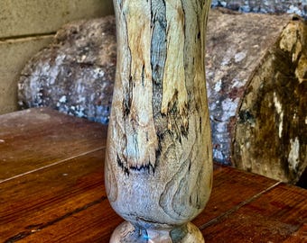Hand Crafted Spalted Camphor Wood Vase