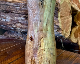 Hand Crafted Spalted Camphor Wood Vase