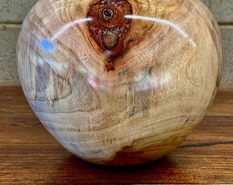 Hand Turned Spalted Camphor Wood Vase