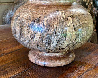 Hand Crafted Spalted Camphor Wood Vase