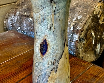 Hand Turned Spalted Camphor Wood Vase