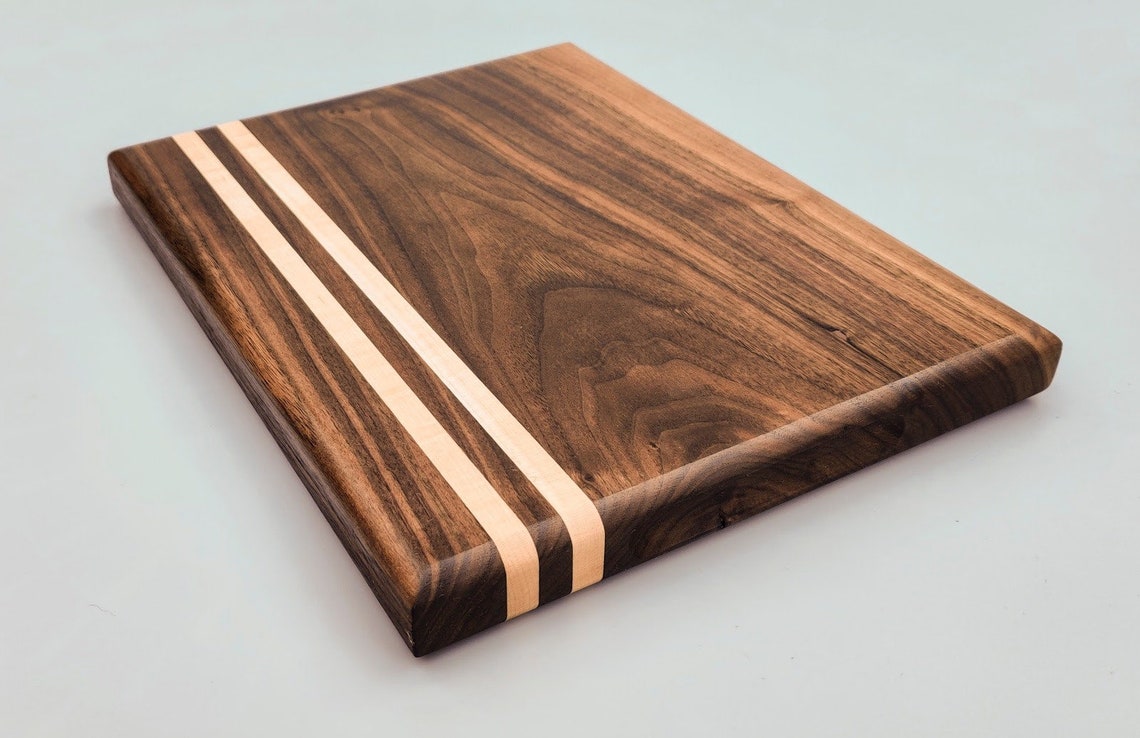 Black Walnut and birdseye Maple cutting board Etsy