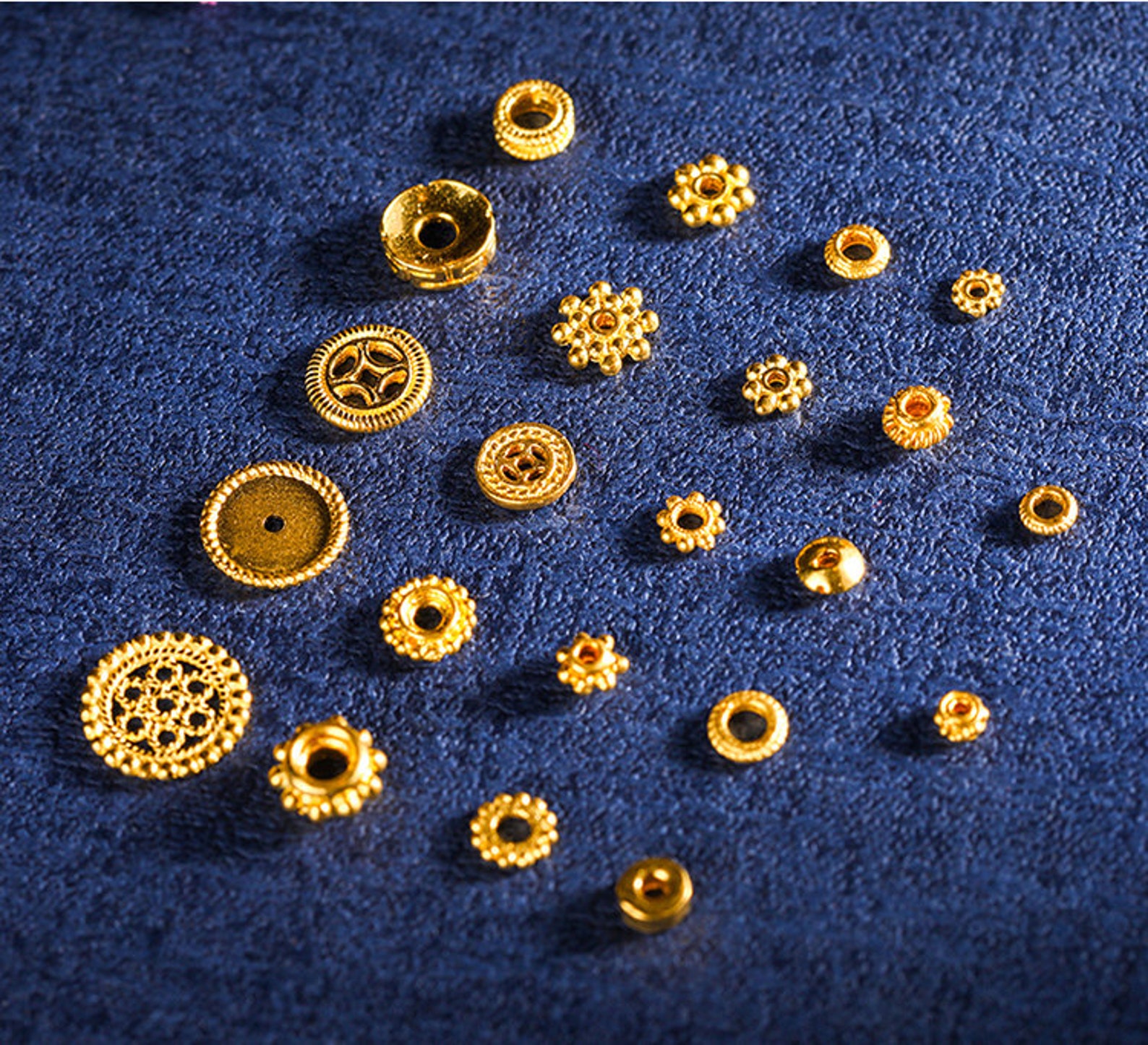 Handmade 24K solid gold tiny findings bead pure gold supplies Etsy