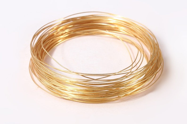 18K filo d'oro massiccio / filo d'oro puro per Etsy