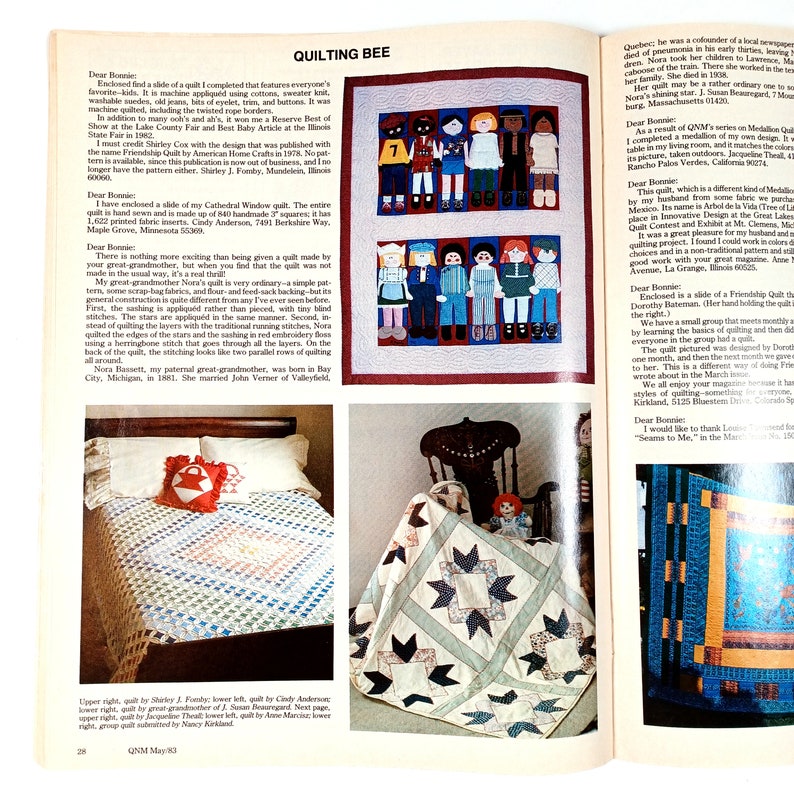 Quilter's Newsletter Magazine May 1983 Etsy