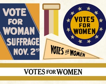 Votes for Women SVG Bundle | 100th Anniversary of Women's Suffrage Cut Files | Women's Vote Centennial | 19th Amendment