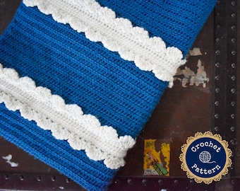 Crochet Baby Blanket | The Donwell Baby Blanket Crochet Pattern | Baby Girl Heirloom Blanket | Instant PDF Download