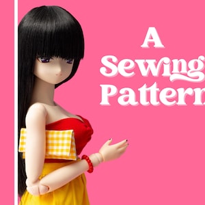 Clutch 1/3 Scale Doll Messenger Bag Sewing Pattern PDF – Beginner Doll Clothes Accessory Tutorial – Fits Smart Doll SD BJD 50cm