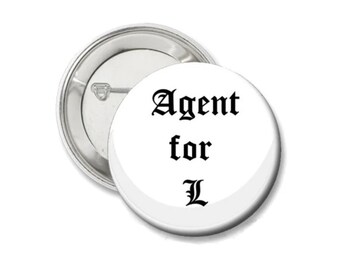 L Button, Anime, Death, Badge, For Collectors, Fun Saying Pin, Manga, Backpack, 2.25, Pinback, Supporter, Otaku, Pin back, Accessory, Gift