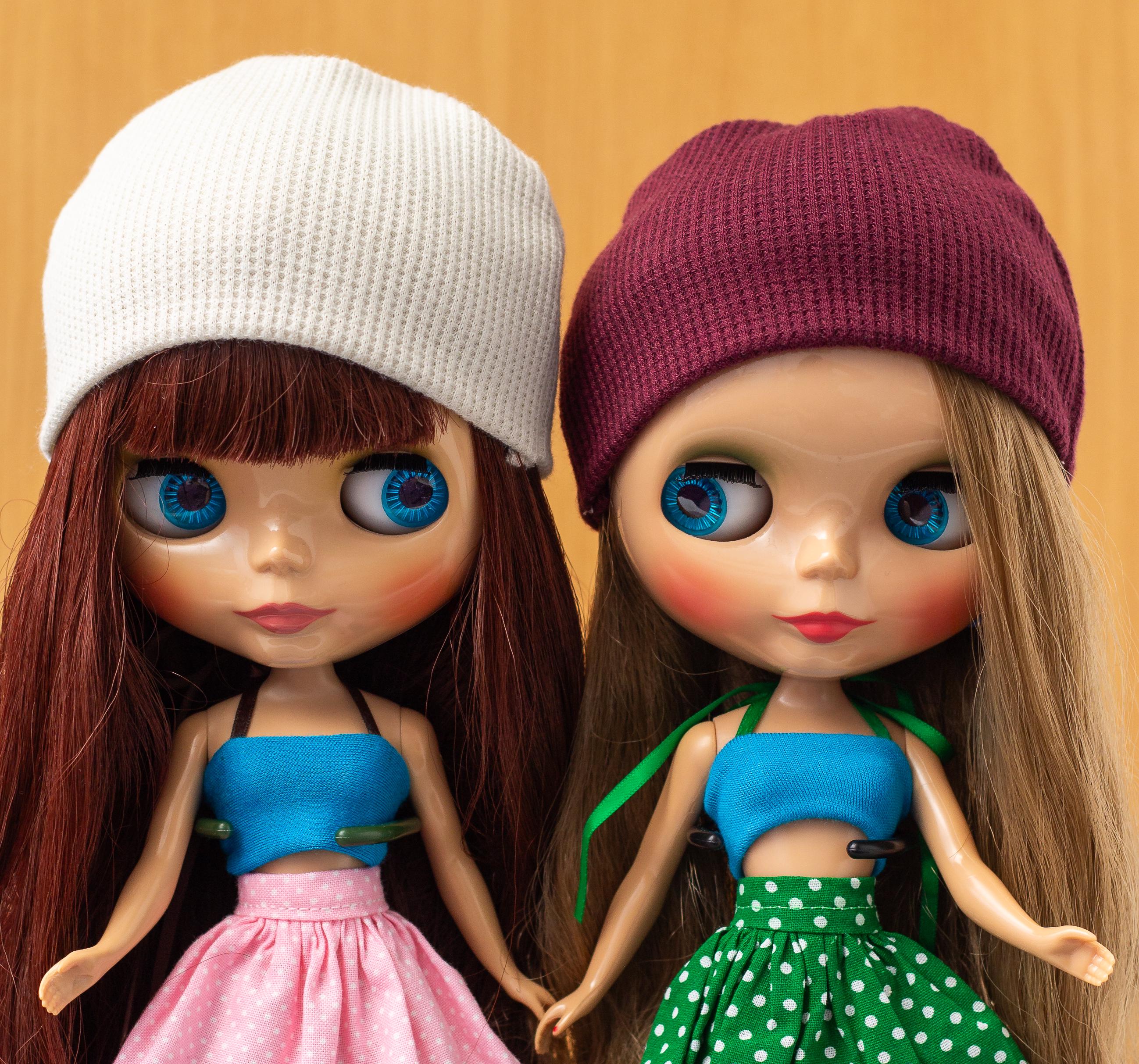 Blythe Beanie Hat, Knit For 1/6 Scale Fashion Dolls, Handmade Doll Accessory