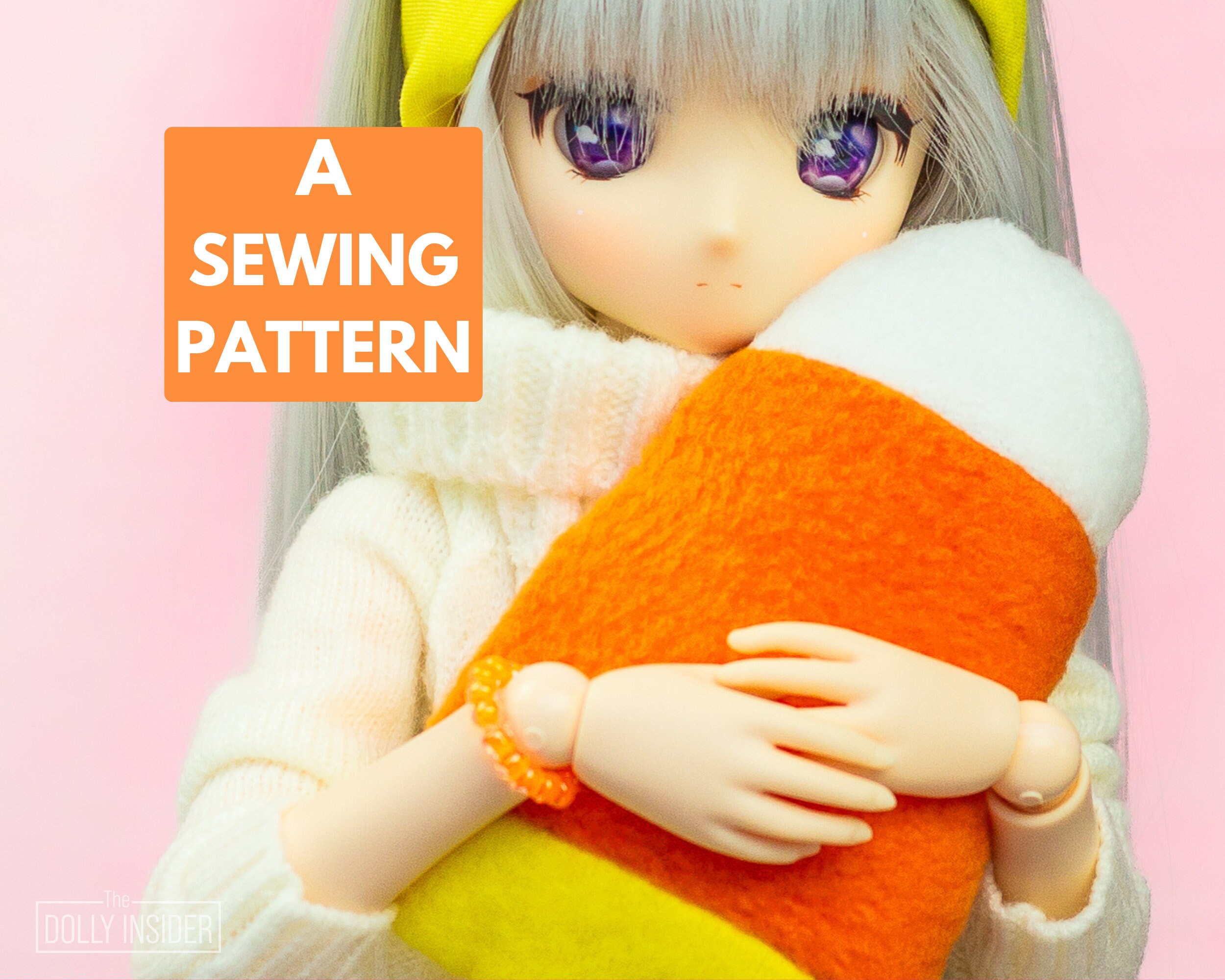 Candy Corn Pillow Sewing Pattern for 1/3 Scale Dolls Prop PDF - Etsy