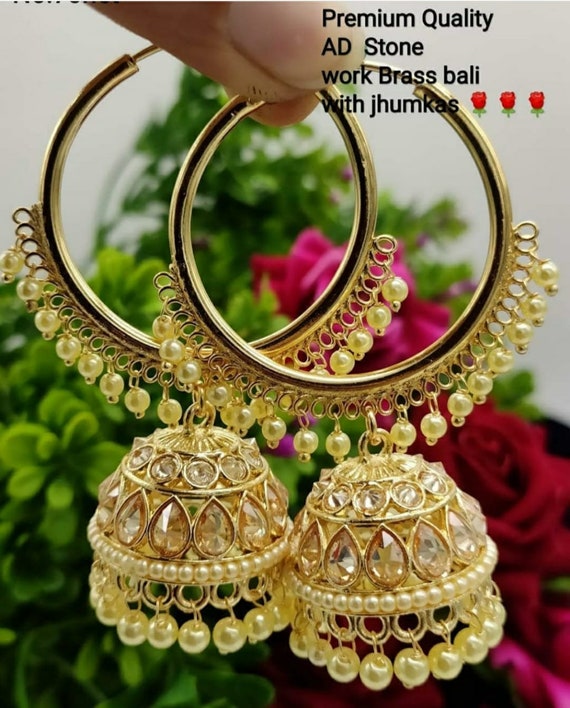 pearl jhumka set