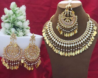 High Quality CZ Diamonds Ruby Necklace Earrings Set Bridal - Etsy