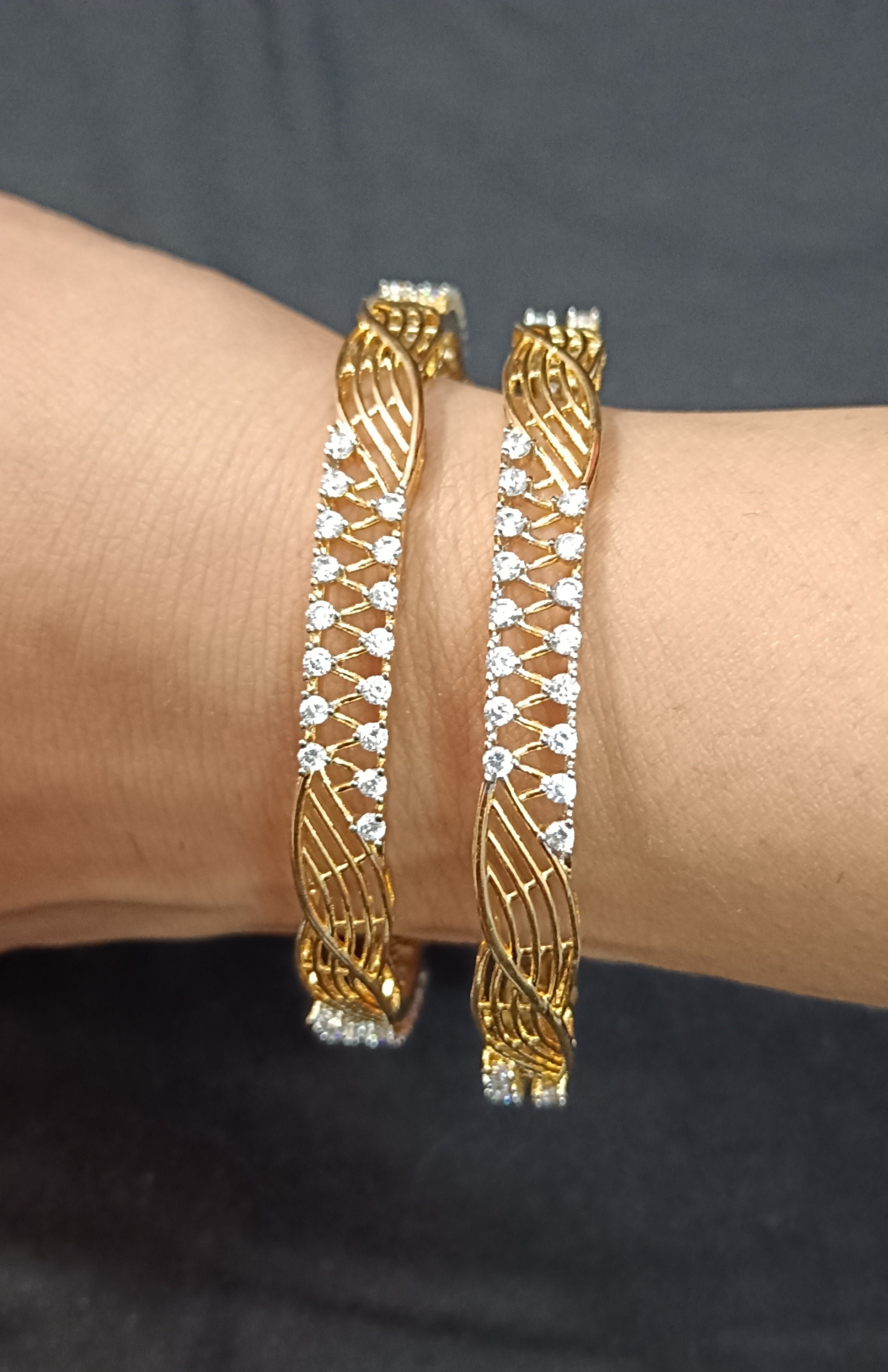 Bangle with diamond - Etsy 日本