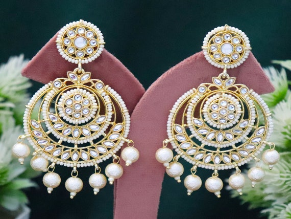 Buy Rose Pearl Earrings Bridal Pearl Earrings With Rose Flower Online in  India - Etsy