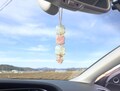 Love&Happiness energy, Rose quartz, Opalite sun catcher, Car charm, Rear view mirror, Mother's day gifts, Car accessories for women, lovely. product logo