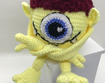 Monster Crochet Pattern - Amigurumi Monster "Tuesday" pdf tutorial DIY, How to crochet monster - pdf tutorial DIY