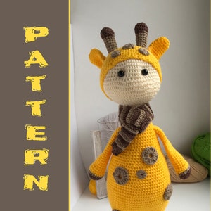Crochet Giraffe PATTERN - Sky the Giraffe Amigurumi crochet pattern pdf tutorial