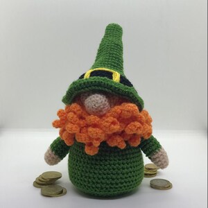 Leprechaun Crochet PATTERN - St. Patrick’s Day Gnome Amigurumi pattern, crochet pdf tutorial, DIY