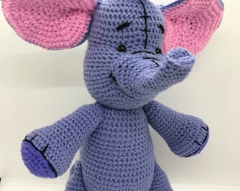 Lumpy Crochet Pattern -  Elephant crochet pattern Pdf tutorial DIY