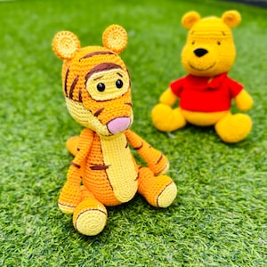 Tigger Crochet Pattern: Amigurumi Tiger, Winnie the Pooh Friend (PDF Tutorial)
