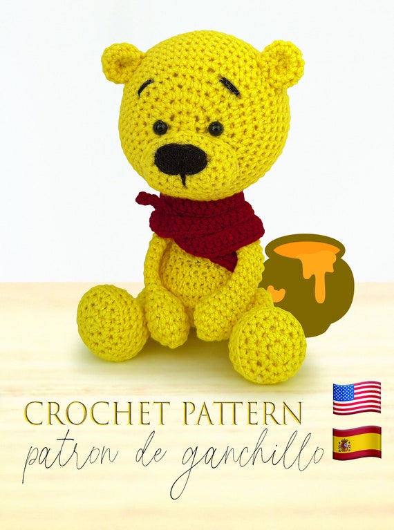 Yellow Teddy Bear Crochet Pattern Pdf Osito Amarillo Patron De