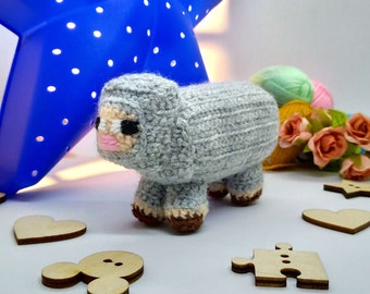 Sheep crochet PATTERN - Crochet sheep, crochet lamb, baby sheep tutorial -  Amigurumi Crochet pattern