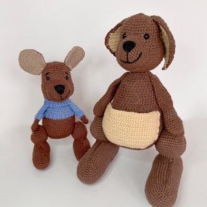 5 Crochet Patterns - Winnie The Pooh, Tigger, Roo, Kanga, Piglet / PDF Crochet Patterns Amigurumi tutorial DIY