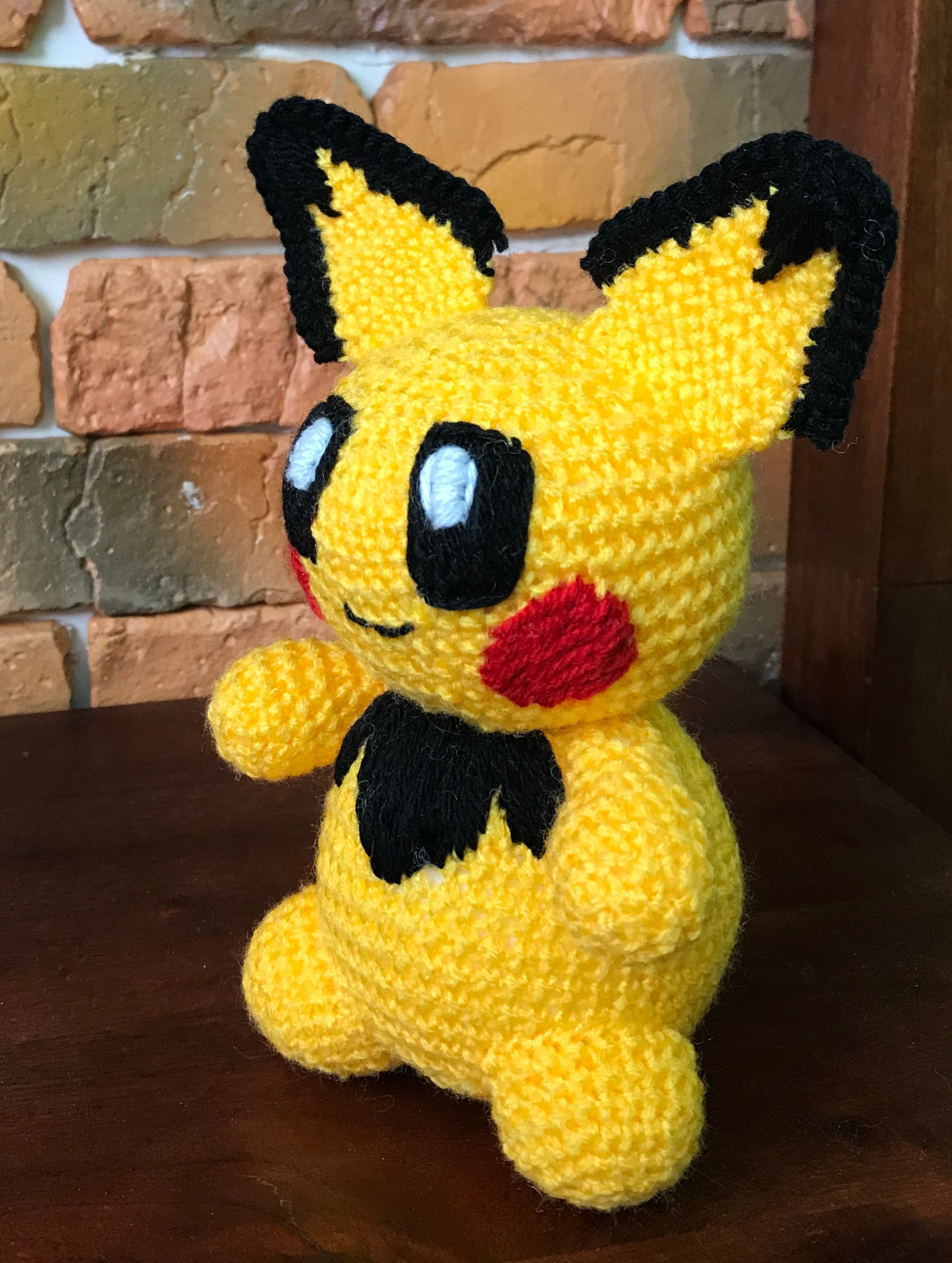 Pichu Pokemon Crochet Pattern Baby Pikachu Pokemon Amigurumi Etsy UK