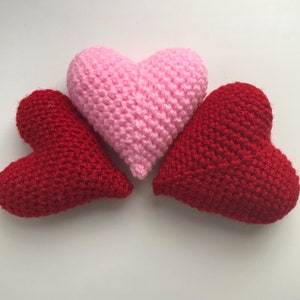 Crochet Heart Pattern - Valentine's Day hearts amigurumi. 2 Easy Patterns to Crochet Hearts