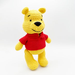 Winnie The Pooh Crochet Pattern, yellow-furred bear. Teddy Bear crochet pattern, Crochet Pdf tutorial DIY