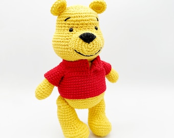 Schema all'uncinetto di Winnie The Pooh: orsetto amigurumi fai da te (tutorial PDF)