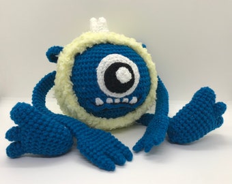 Monster Crochet Pattern - Amigurumi Monster "Monday" pdf tutorial DIY, How to crochet monster - pdf tutorial DIY