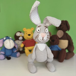 Patrón Conejo Vintage a Ganchillo, Patrón Conejo Amigurumi Pascua, DIY crochet animales tutorial pdf