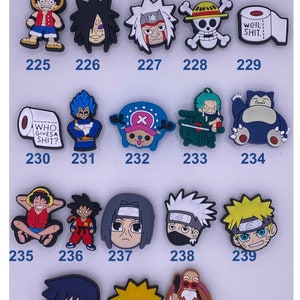 (Qty 11) JIBBITZ - MISCELLANEOUS ANIME CHARACTERS PVC Shoe Charms for Crocs  (68)