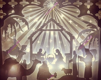 Download Nativity 3d Svg Etsy