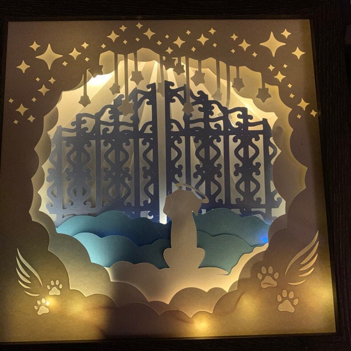 Rainbow Bridge Heaven Pet Memorial Cat or Dog Option Christmas - Etsy